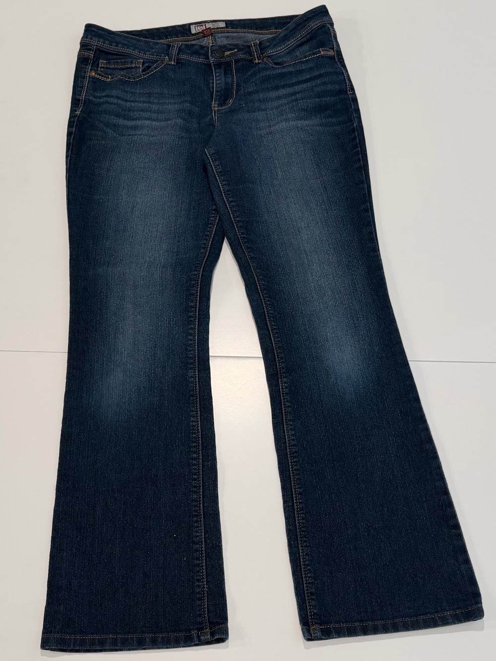 L.E.I. Ashley Slim Bootcut Jeans Women’s Juniors Size 11 Regular Dark Wash